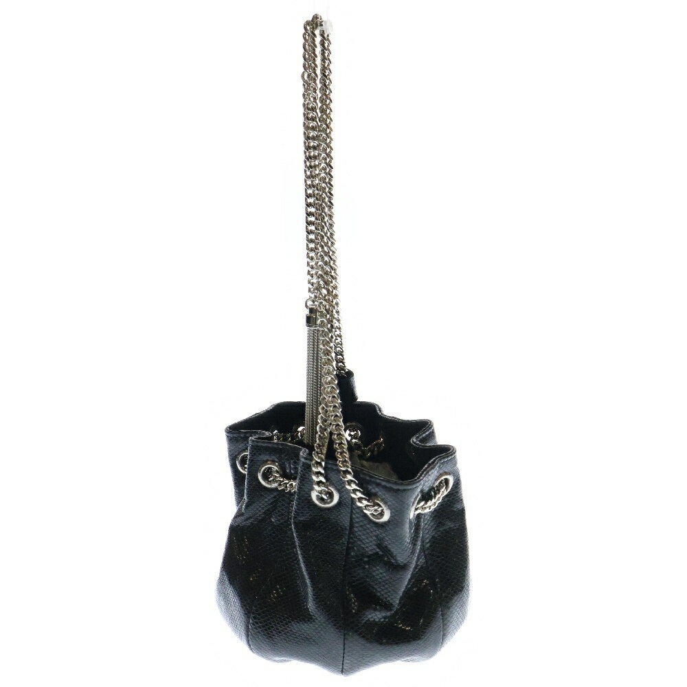 Saint Laurent Python Bag Drawstring Paris Chain B… - image 3
